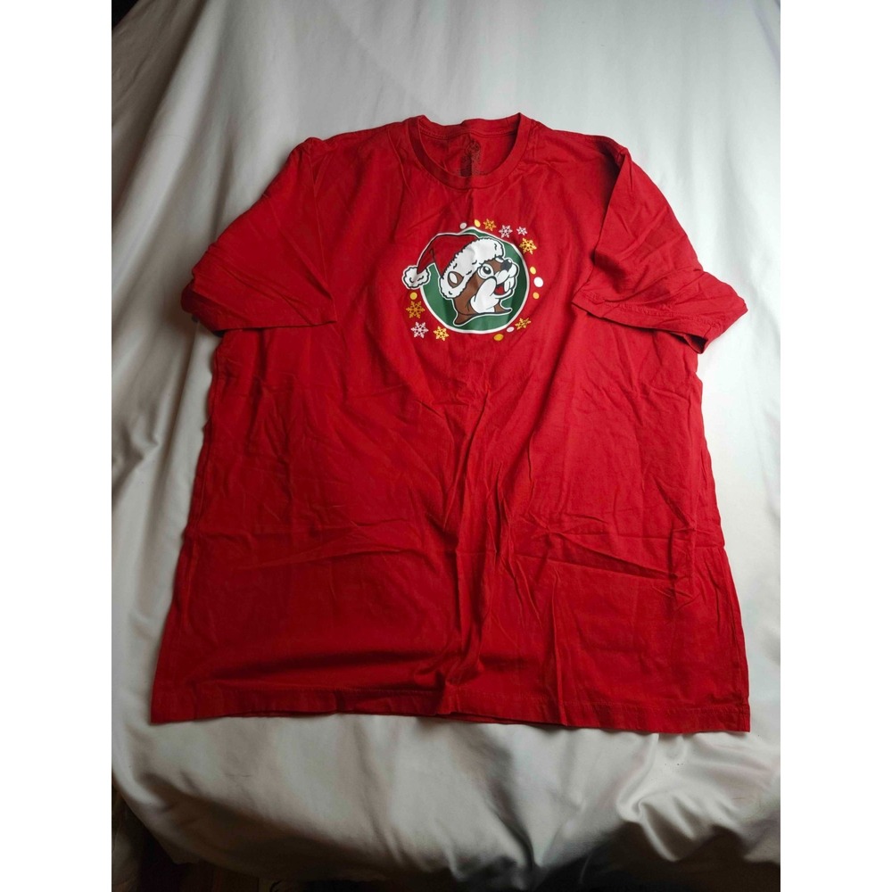 Buc-ees Believe in the Magic Of Christmas T-Shirt 3X Red Holiday Novelty Lounge